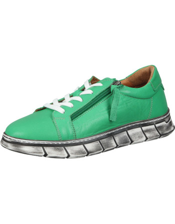 Buty damskie zapinane na zamek Manitu normalna tęgość kolor: zielony