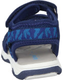 Buty dziecięce zapinane na rzep Manitu buty domowe normalna tęgość kolor: niebieski