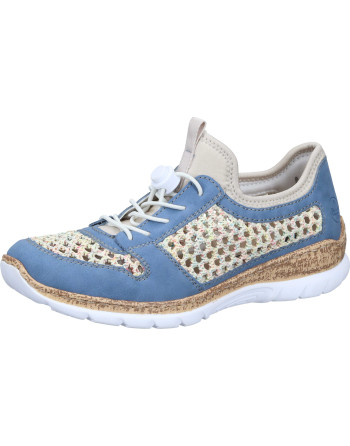 Buty damskie wsuwane Rieker Tęgość F 1/2 kolor: różnokolorowy