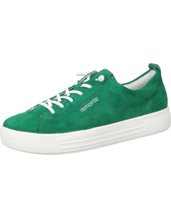 Buty damskie sznurowane Remonte Tęgość G kolor: zielony