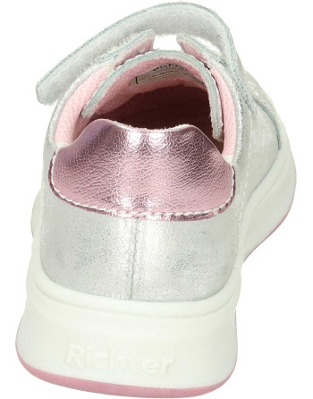 Buty dziecięce zapinane na rzep Richter normalna tęgość kolor: srebrny